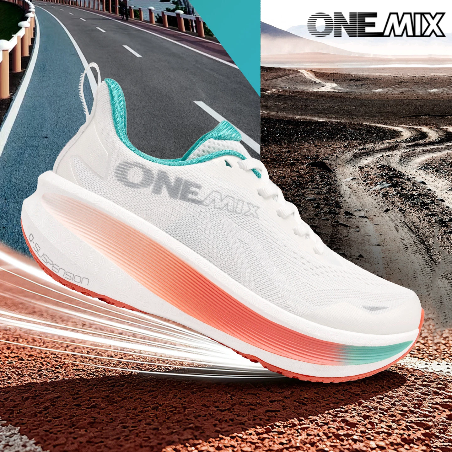 ONEMIX Supercritical Foaming Moulding Skill Hochleistungs-Laufschuhe, rutschfeste und verschleißfeste, leichte Herren-Sneaker