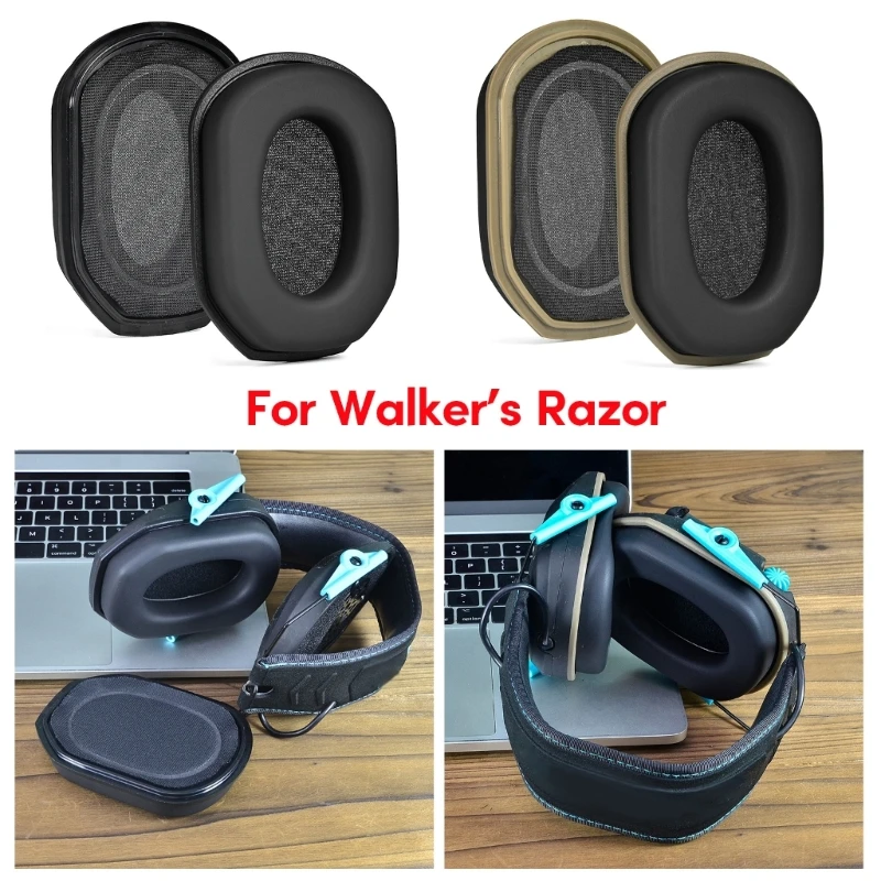 Durable Ear pads Cushions for Walker Razor Headphones Soft and Elastic EarPads for Better Comfort and Noise Isolation 896C