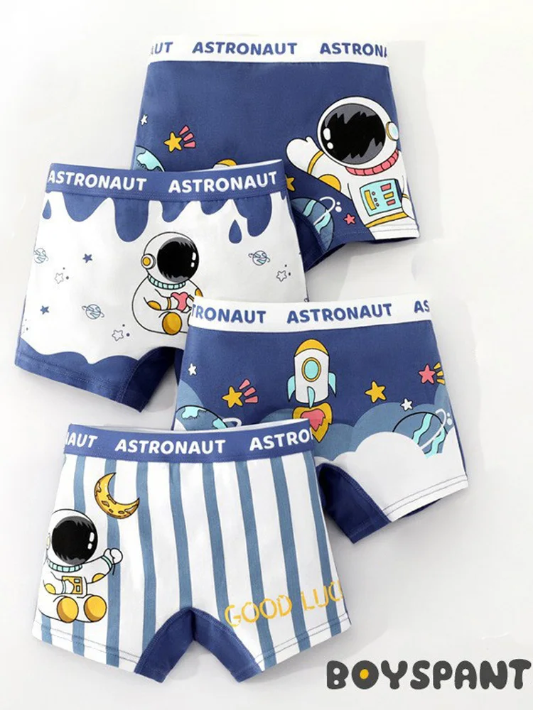 4 stücke Kinder unterwäsche für Jungen Baumwolle süße Dinosaurier Shorts Höschen Mode Teenager atmungsaktive weiche Boxer Kleinkind Unterhosen – Detail 7