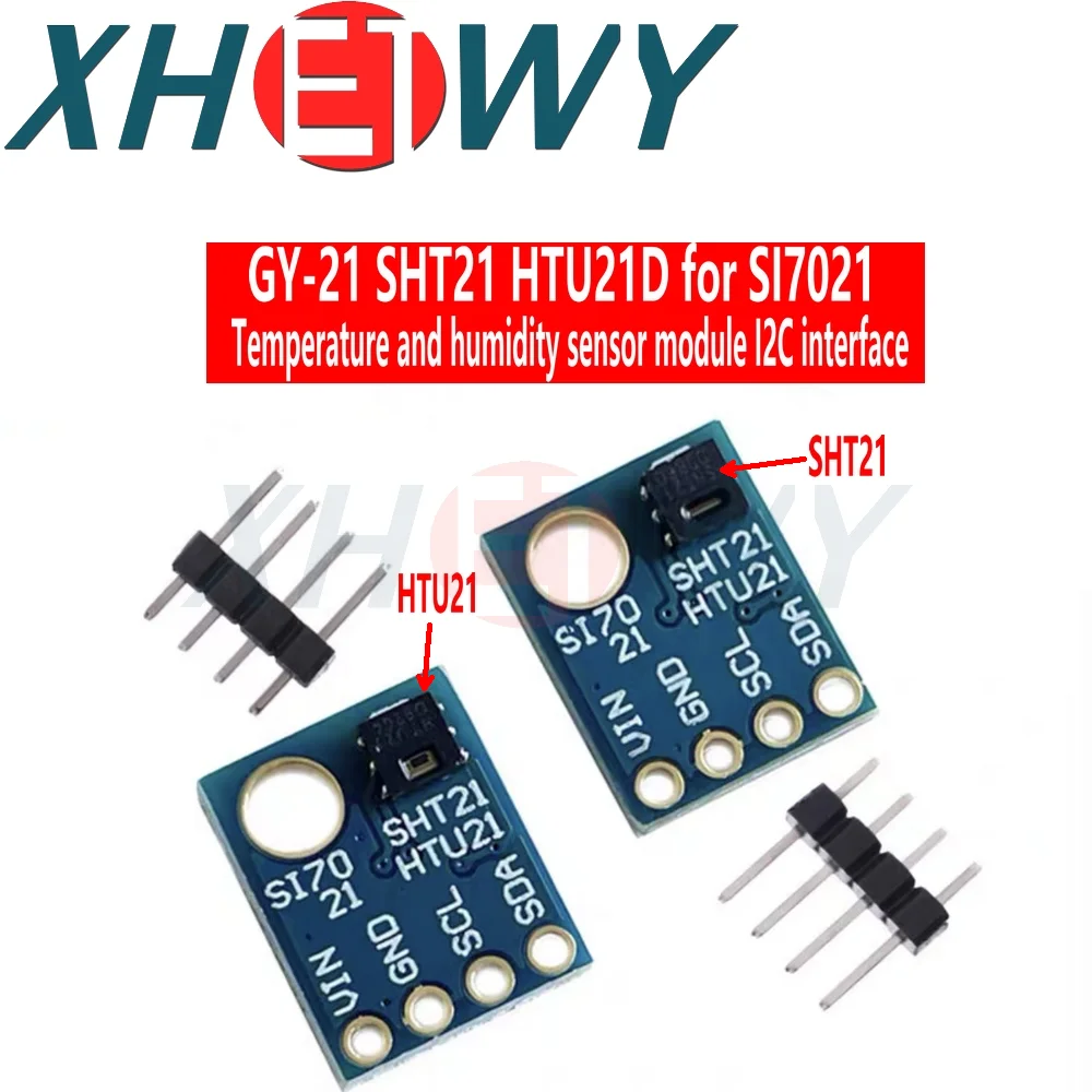 GY-21 SHT21 HTU21D replaces SI7021 temperature and humidity sensor module I2C interface