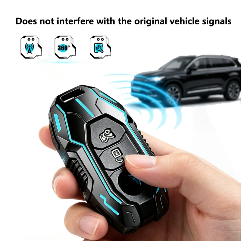 Mecha Style Zinc Alloy for Mercedes Benz C E S Class GLC W206 W223 W214 E300 C260 C300 S450 S500 S400 Car Key Case Cover Fob Bag