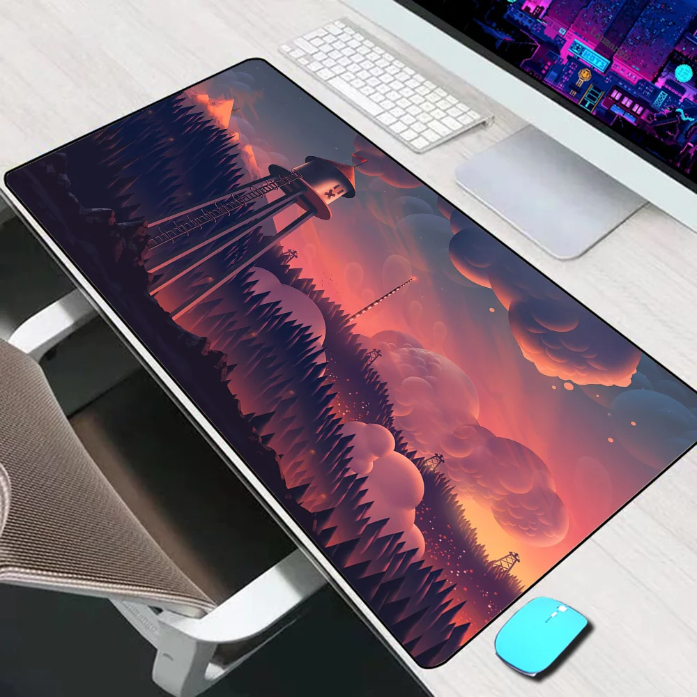 Deep Forest Sunset Large Mouse Pad Gaming Accessories Mouse Mat Keyboard Mat PC Gamer Desk Pad Computer Mousepad Laptop Mausepad