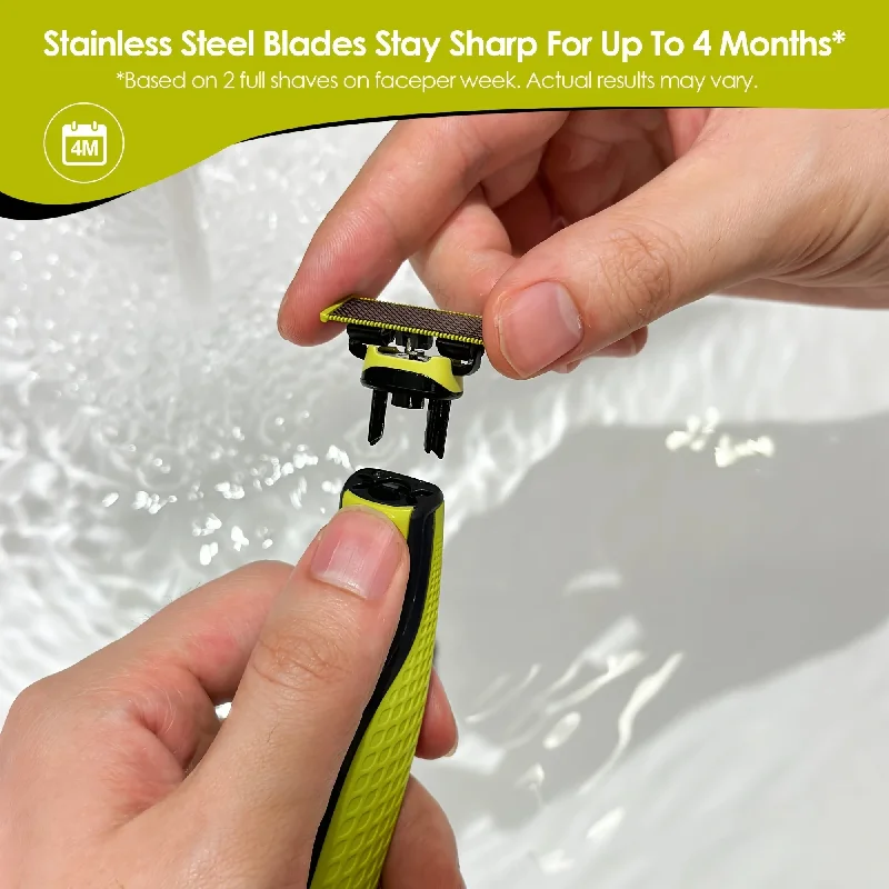 New Compatible with Small T Blade Razor Heads for Replacement with Oneblade 2533, QP2523, 2630, 6520, Etc.