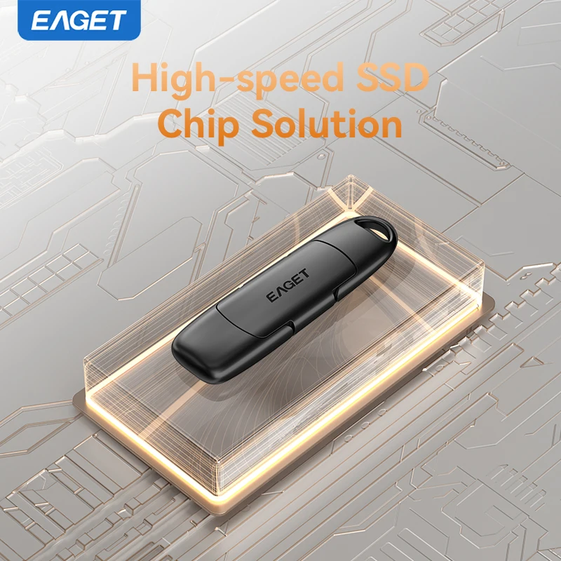 EAGET SU50 USB3.2 & Type-C Clé USB à semi-conducteurs double port 512 Go 1 To 2 To 560 Mo/s Lecture Clé USB portable haute vitesse