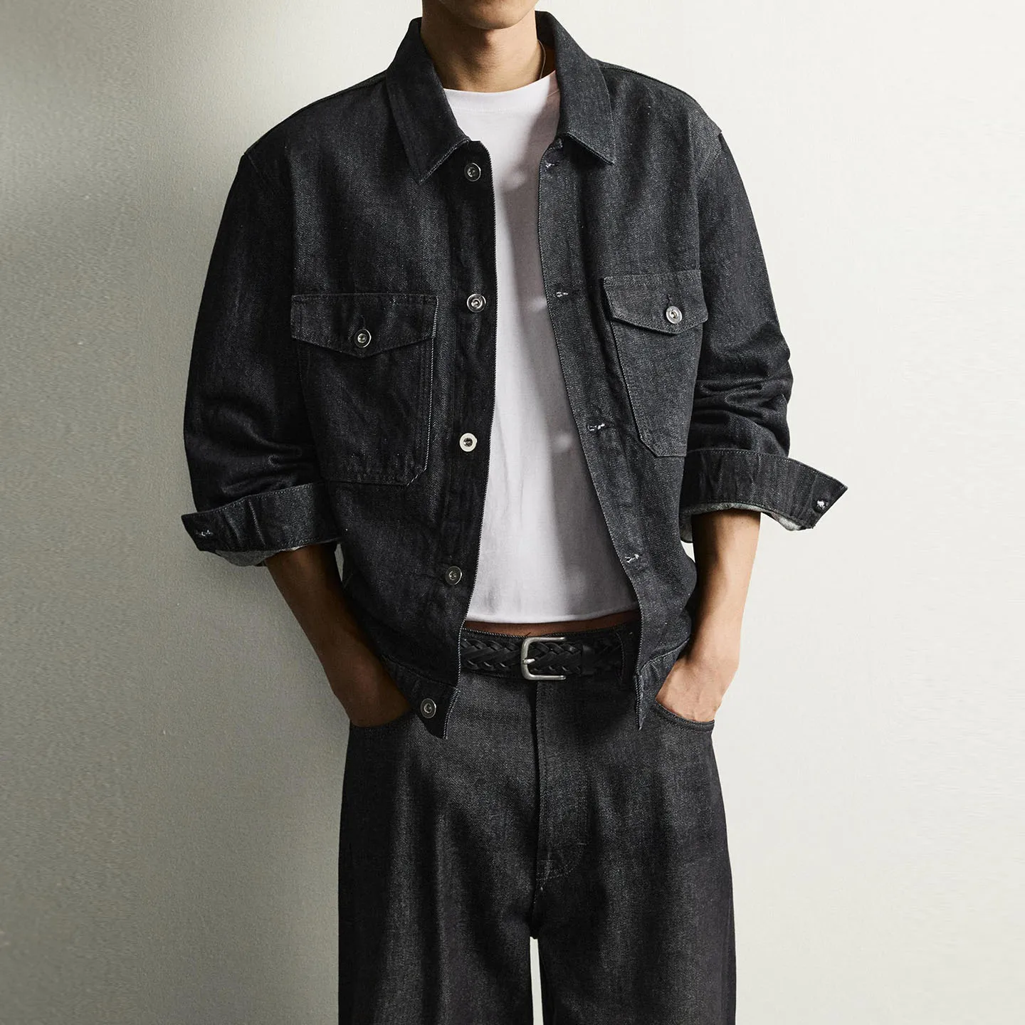 Men's Classic Denim Jacket Basic Style Autumn Fashion Match All round Coat ZADATA Brand Long Sleeve Standard Fit Outerwear