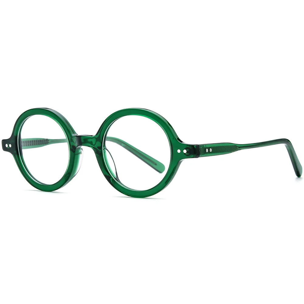 NIANZHEN Acetate Glasses Frame Men Round Brand Design Eyeglasses Women Retro Vintage Eyewear Japanese Spectacles 88018