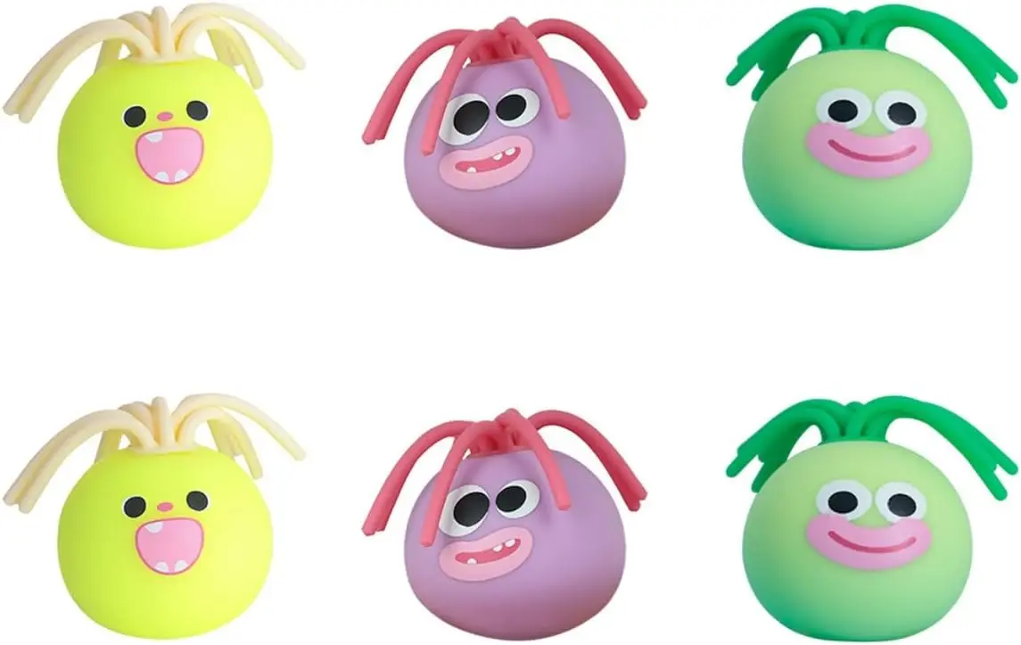 Confezione da 6 giocattoli esilaranti per tirare i capelli, giocattoli sensoriali antistress, divertenti pull it pop up per bambini e adulti, festa fa