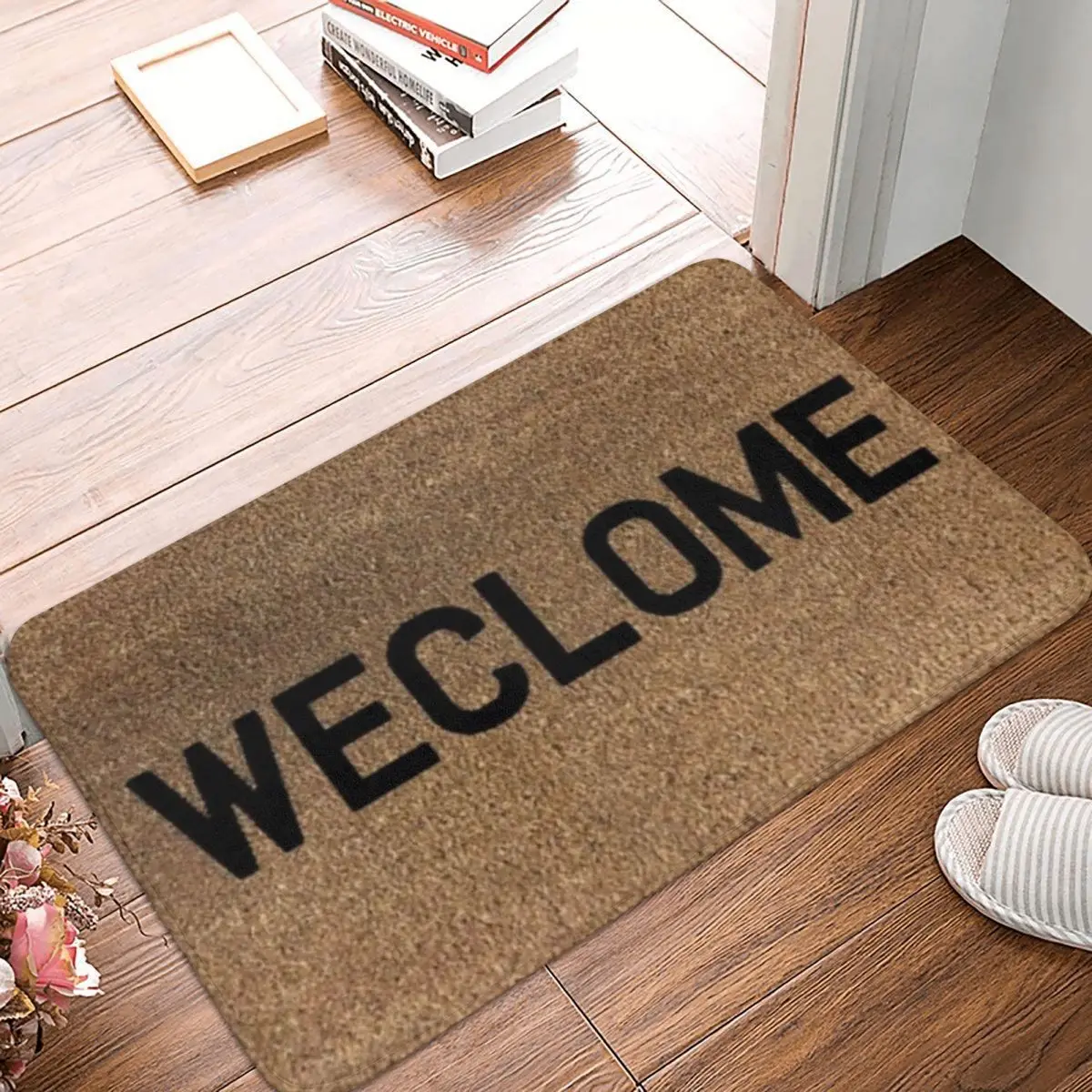 WECLOME (Still Game) Doormat Rug Carpet Mat Footpad Polyester Anti-slip Absorbent Mat Front Room Corridor Kitchen Balcony Toilet