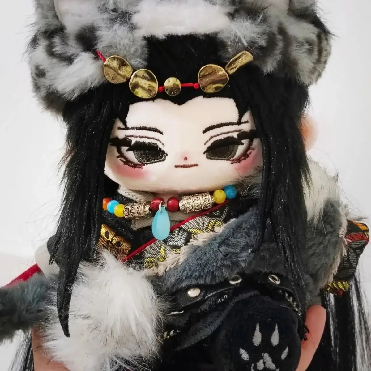 

20 Cm Stuffed Novel Daoist Gu Gu Yue Fang Yuan Cosplay Plush With Skeleton Dolls Toys for Fan Collection Plush Birthday Gifts