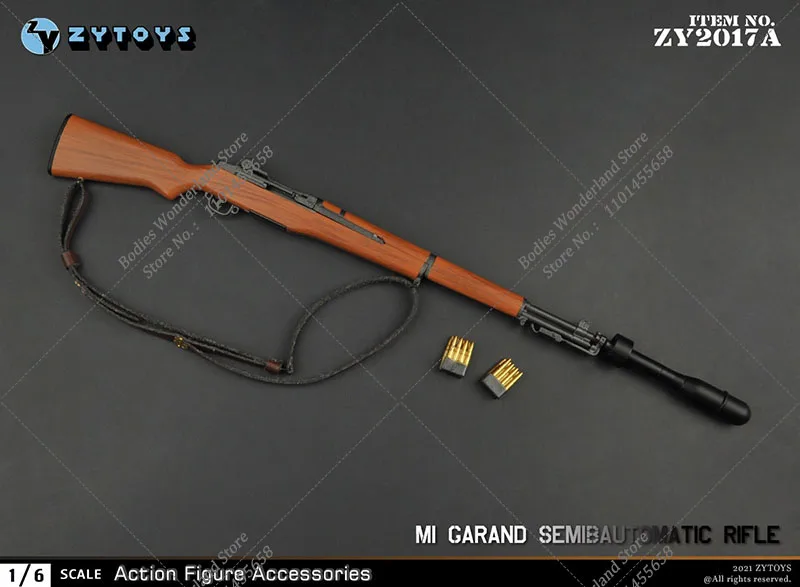 Zytoys zy2017 1/6 escala segunda guerra mundial arma do exército dos eua m1 garand rifle modelo para figura de ação de 12 polegadas soldado acessórios militares