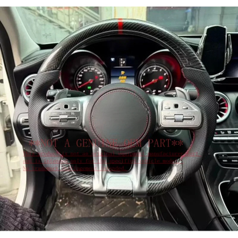 For Mercedes Benz Carbon Fiber Steering Wheel Horn Cover Horn Shell