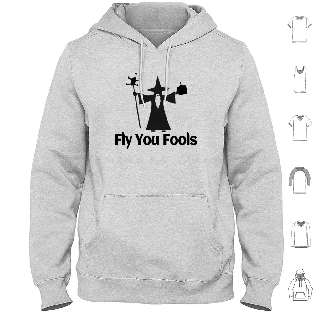 Fpv You Fools Hoodies Long Sleeve Fpv First Person View Drones Drone Racing Rc Remote Control Quadcopter Multirotor Uav