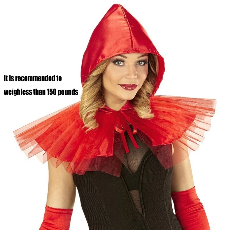 Phụ Nữ Xù Cổ Halloween Trang Phục Hóa Trang Chú Hề Cổ Có Nón Lớp Cổ Trang Trí Cổ Cho Cosplay