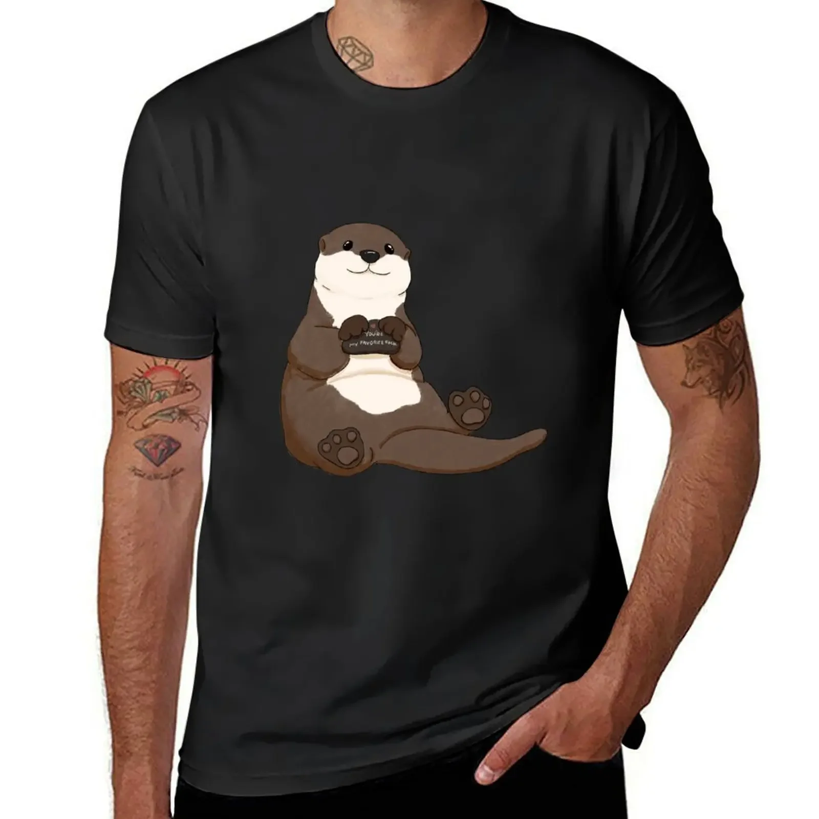 Cute You're My Favorite Rock Otter T-Shirt essential t shirt for a boy boys whites cute tops clothes for men