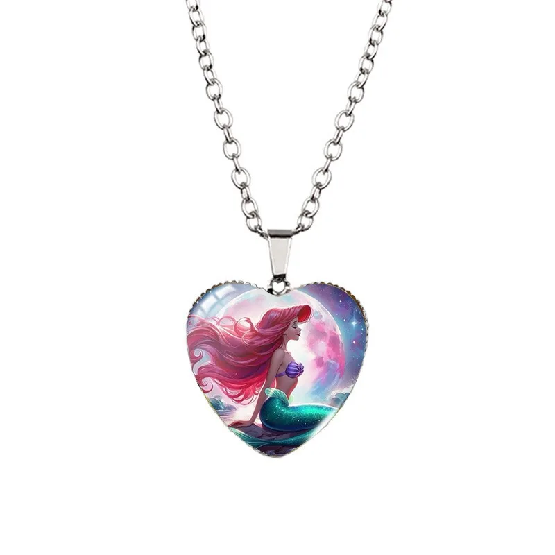 Disney küçük denizkızı aksesuarları Ariel prenses Cosplay kalp şekilli şekil çocuk oyuncakları