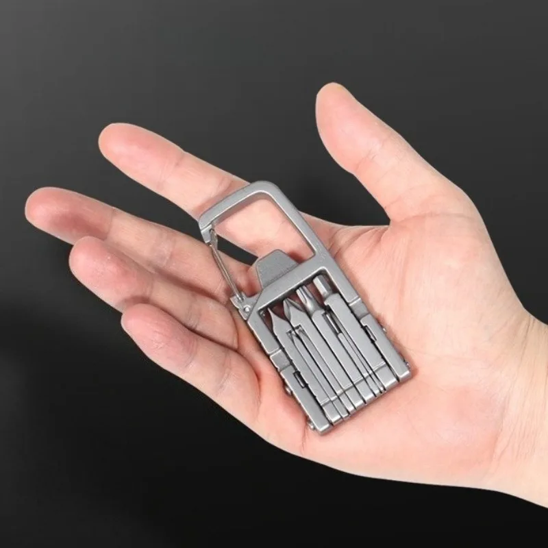 Multifunctional  Universal SIM Card Pick-up Needle 13 in 1 Mobile Phone Holder Screwdriver Portable Keychain Repair Tool