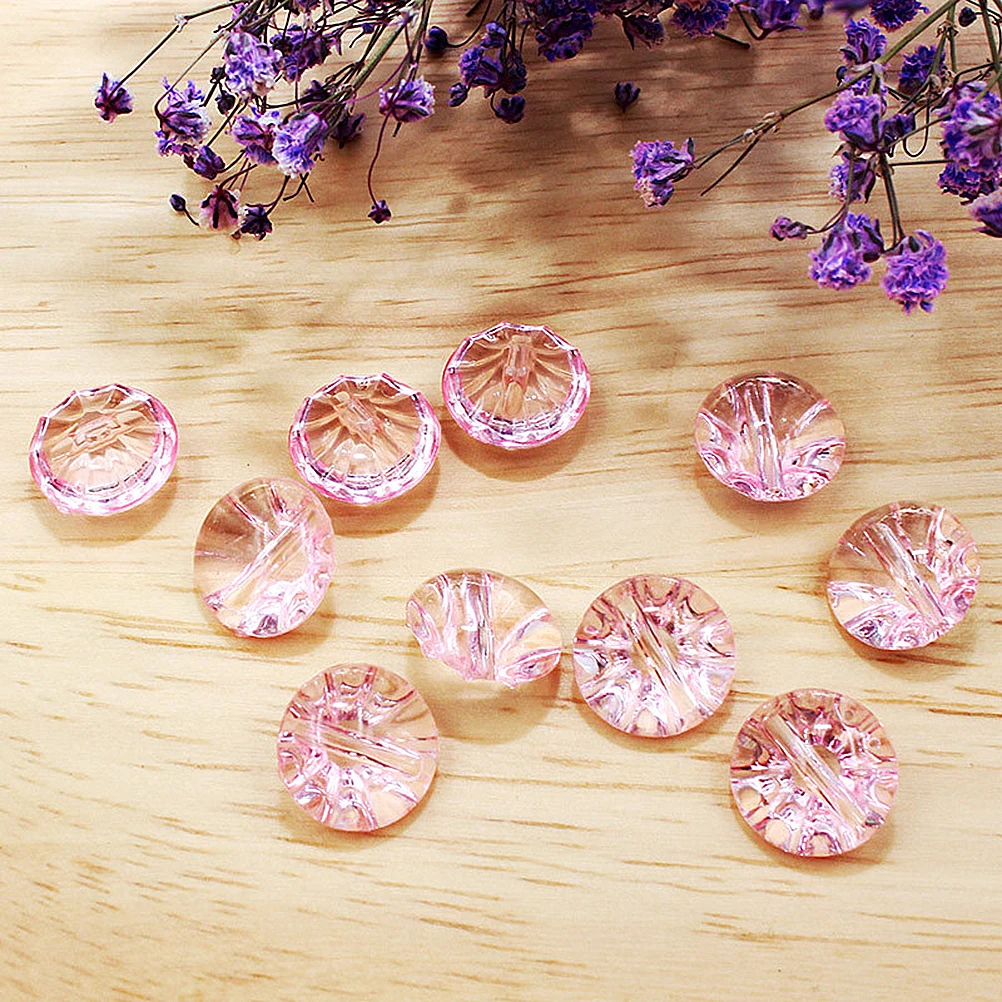 

50 Pcs Button Candy Color Buttons Women's Coat Decorative Sewing Clothes Crystal