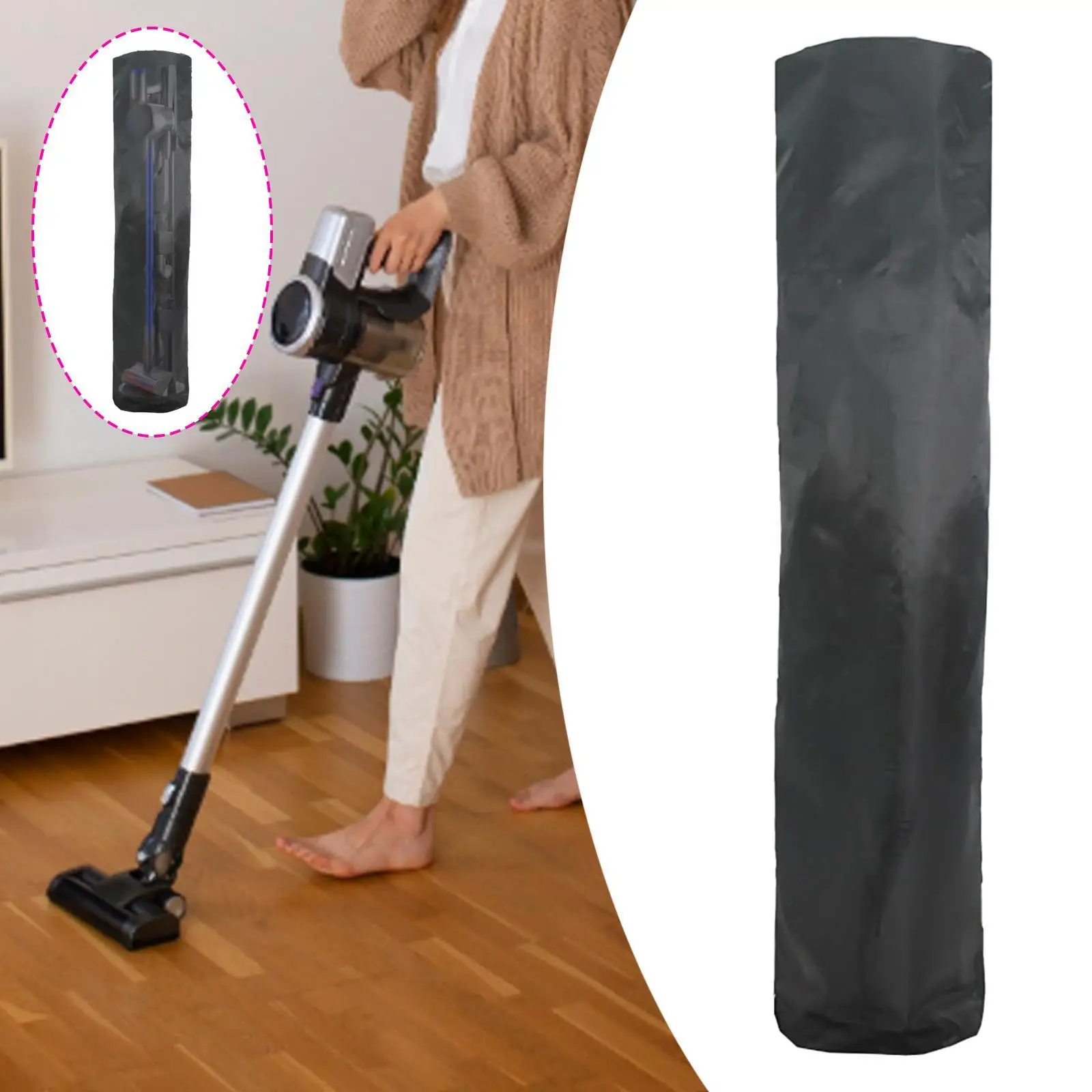 

Upright Heavy Duty Water Resistant Indoor Oxford Household Storage Vacuum Cleaner Storage Bag Vacuum Stand Cover Dustproof