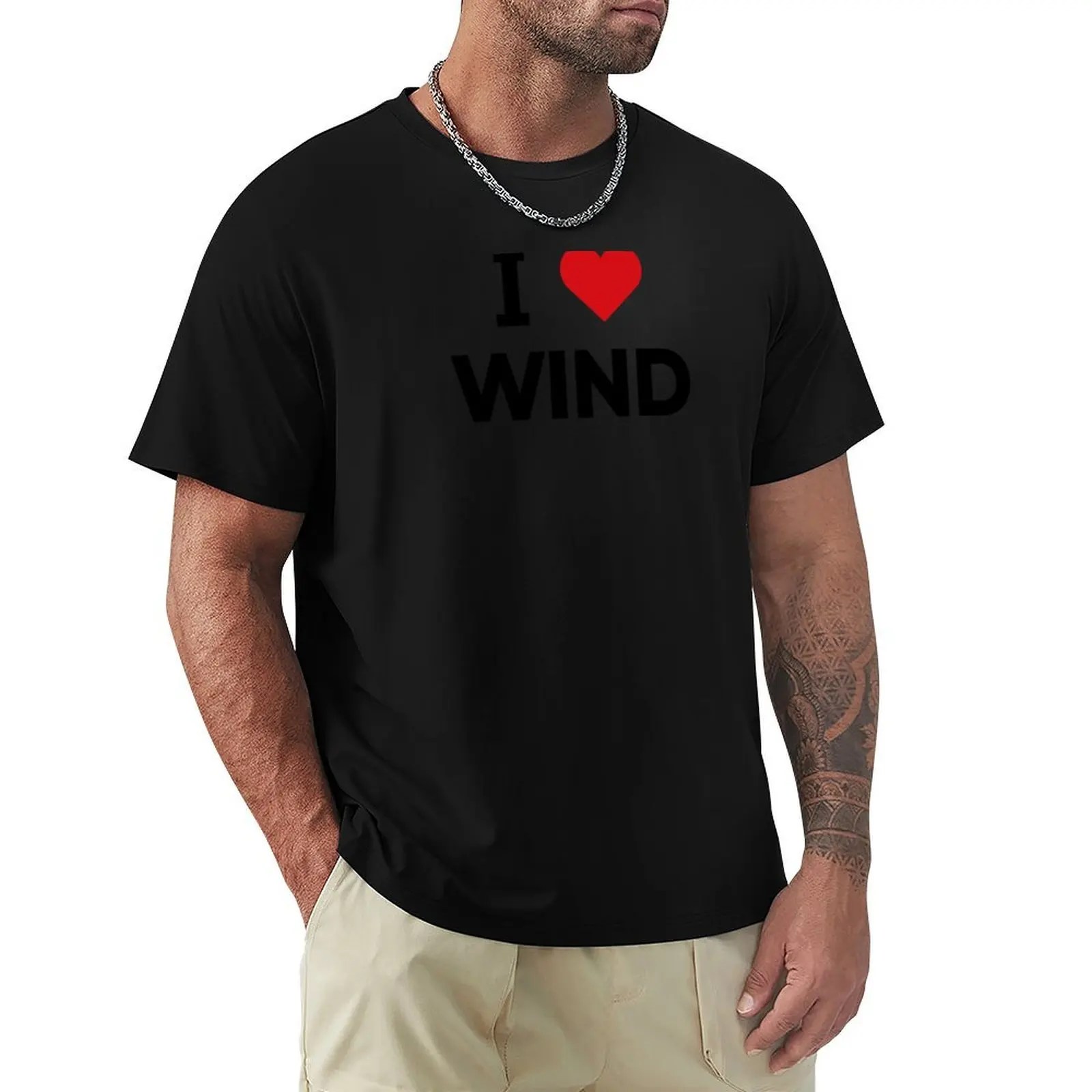 I love WIND T-Shirt Big Size Daily Wear T-Shirt