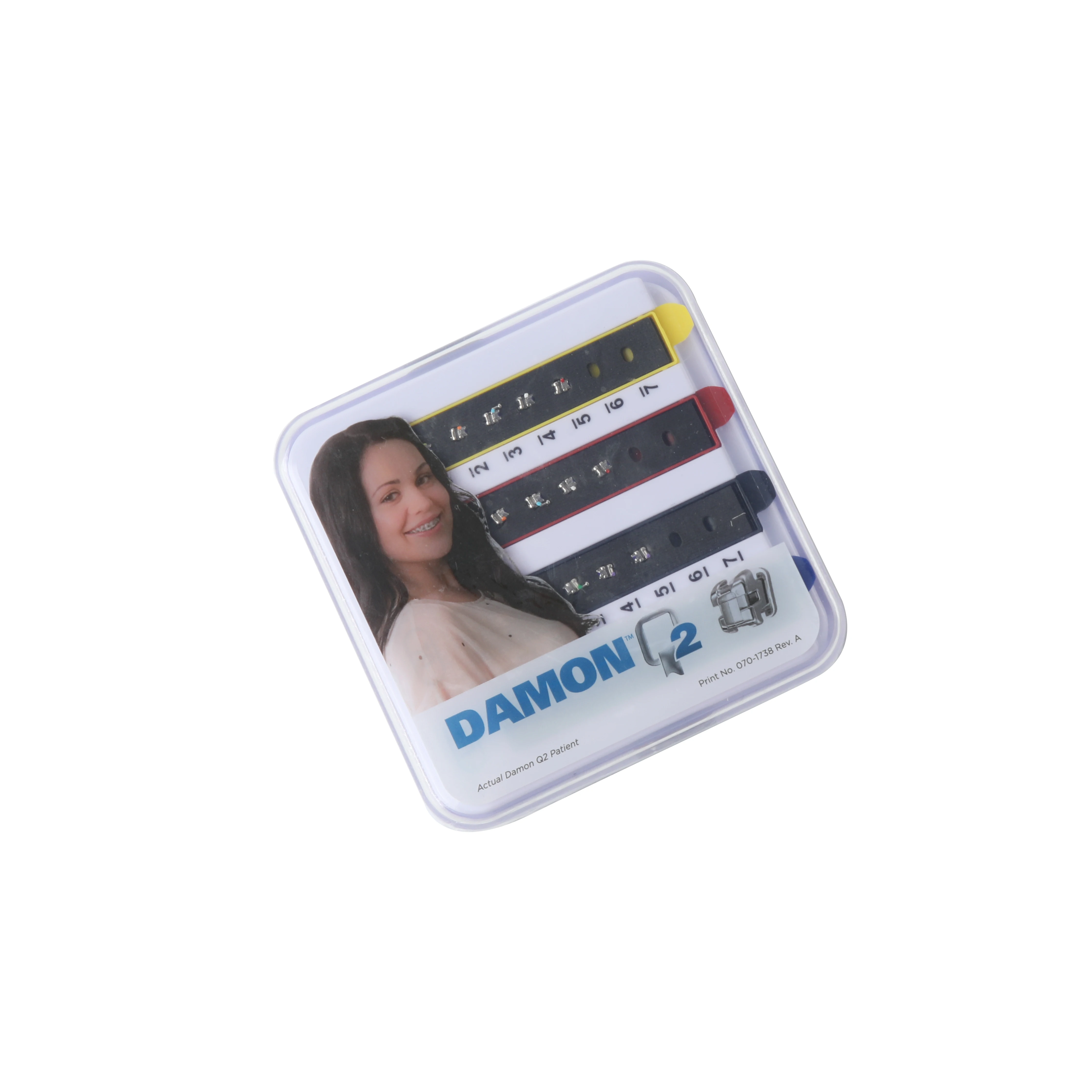 1Box Original Ormco Damon Q2 Brace Single Patient Kit Self-ligating bracket standard Torque 5*5/20PCS/SET #740-1531 Dentist CE