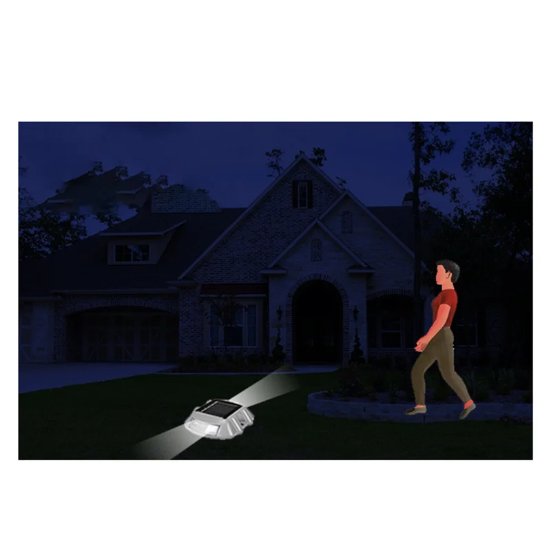 

Hot Sale-IP68 Waterproof LED Solar Powered Road Stud Light Road Reflective Ground Light Warning Light