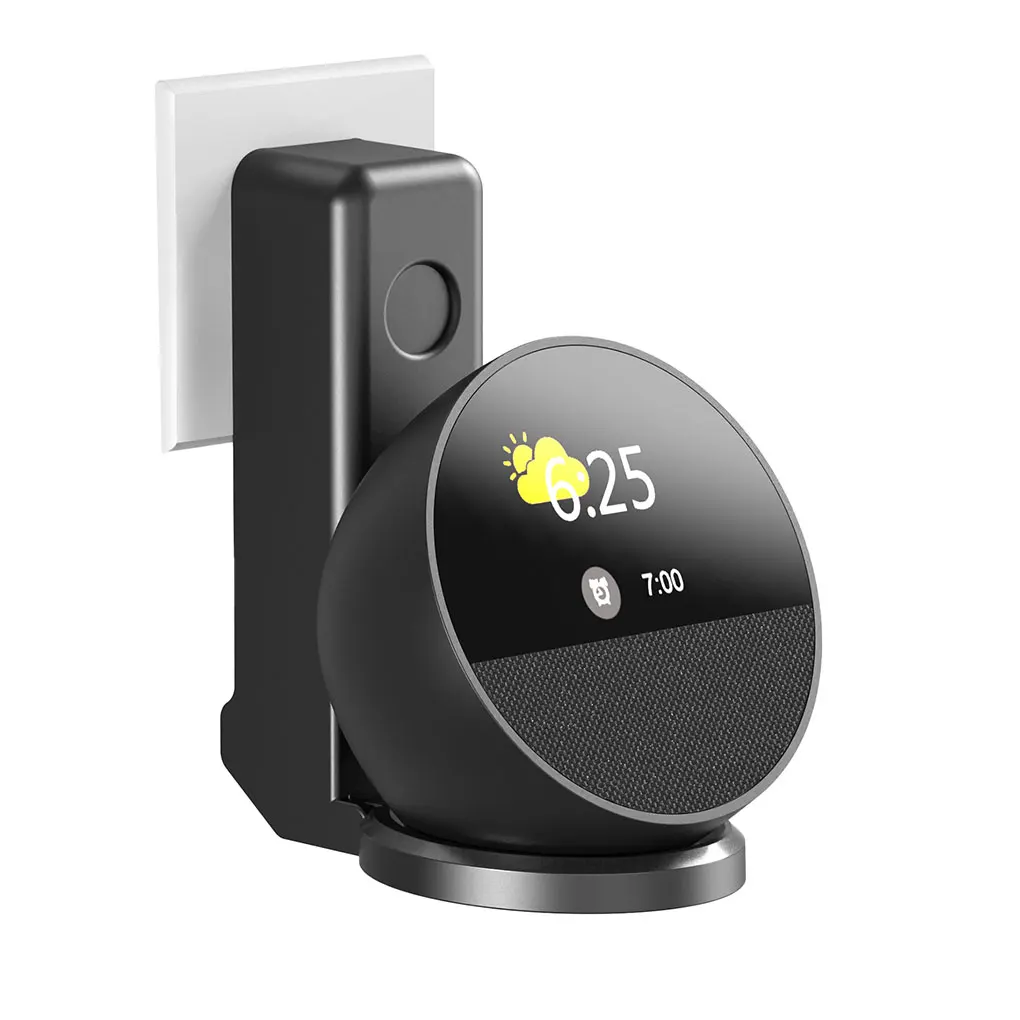 Support mural pour câble de chargement, support de stockage, gestion permettant de gagner de l'espace, adapté aux haut-parleurs intelligents Echo Spot 2024