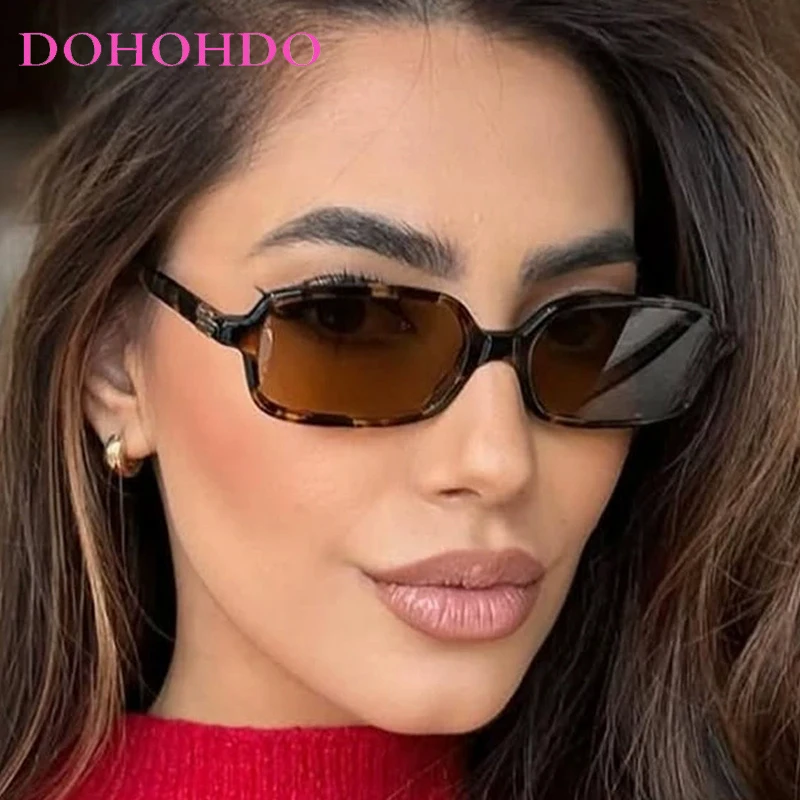 

Fashion Luxury Designer Small Rectangle Frame Women's Sunglasses Drive Shade Brand Men Sunglass For Drive Travel Eyewear UV400
