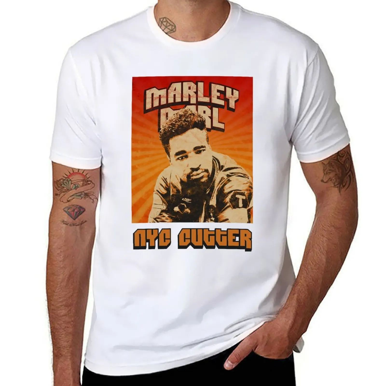 

Marley Marl Old School Hip Hop T-Shirt man t shirts for men t shirt men 100% cotton luxury brand T-Shirt