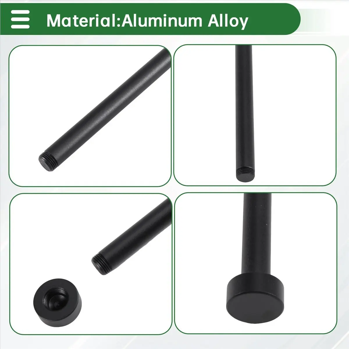 A46U Coiled Keyboard Cable Protection Rod Coiled Keyboard Cable Weight Rod Reel Stick Cable Organizer Winder Black
