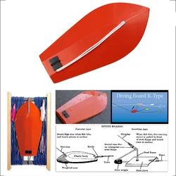 PRO BEROS 5#-13# Size Fishing Trolling Planer Dive Board K-Type Fishing Sea Boat Artificial Bait Trolling Board Tools