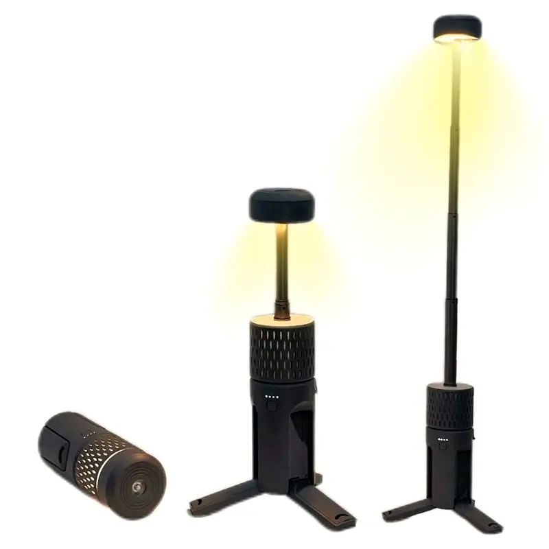 A89E-Telescopic LED Camping Lantern,Tripod Base, Handiness For Adventure, Hiking, Fishing - Enhanced Campsite Ambiance view 4