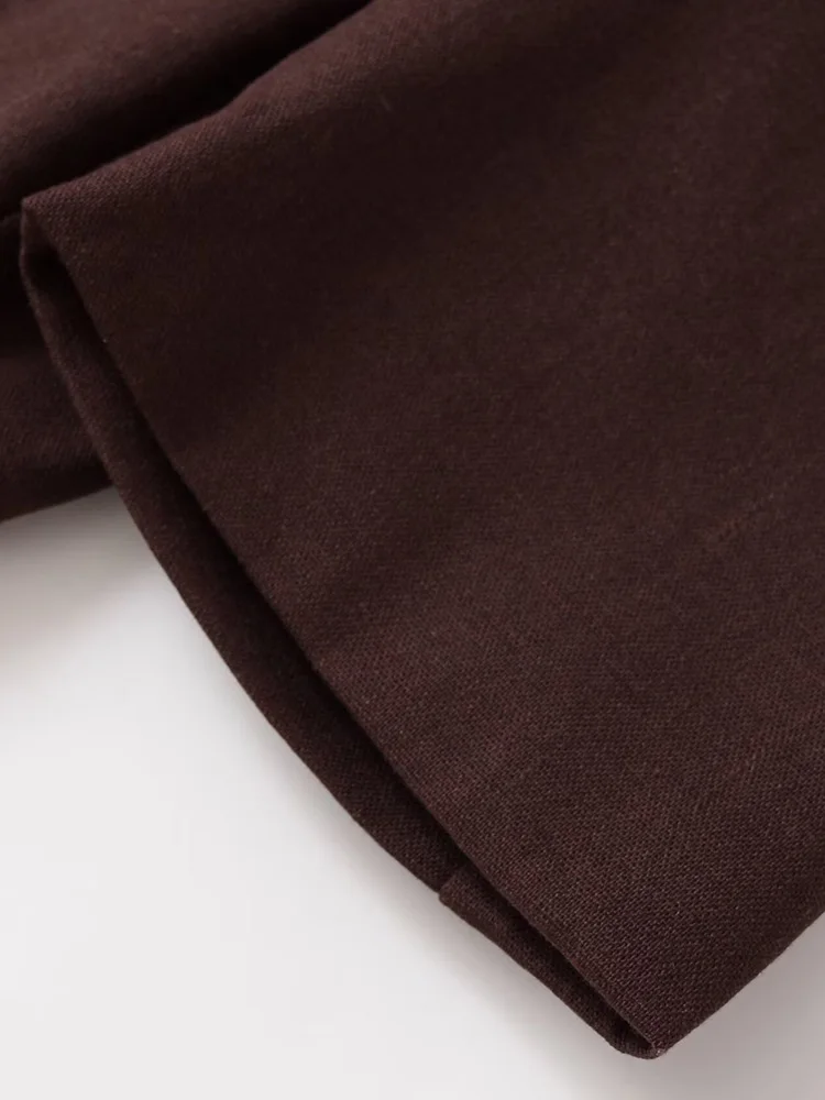 سترة نسائية أنيقة ملابس مكتبية صلبة بزر واحد وياقة على شكل طية صدر السترة وأكمام قصيرة ملابس خارجية نسائية