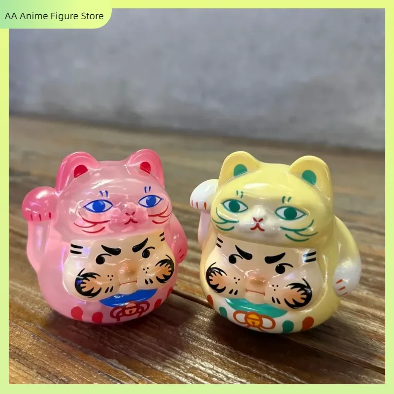 

New Trendy Play Blind Box Original Pp X Monster Sparkling Personalized Cat Lucky Damo V5 Desktop Ornament Toy Gift Decoration