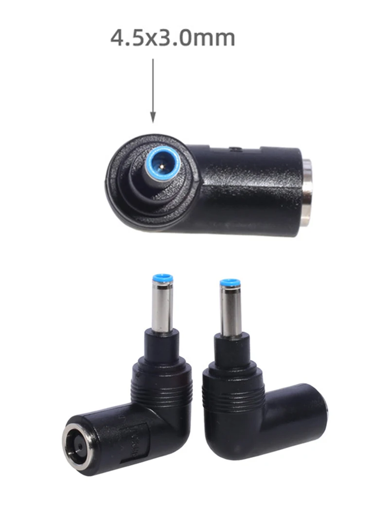 DC-Stromadapter-Stecker für HP Dell DC-Buchse 7,4*5,0mm weiblich auf 4,5*3,0mm männlich mit Pin-Konverter für Laptop Notebook – Detail 3