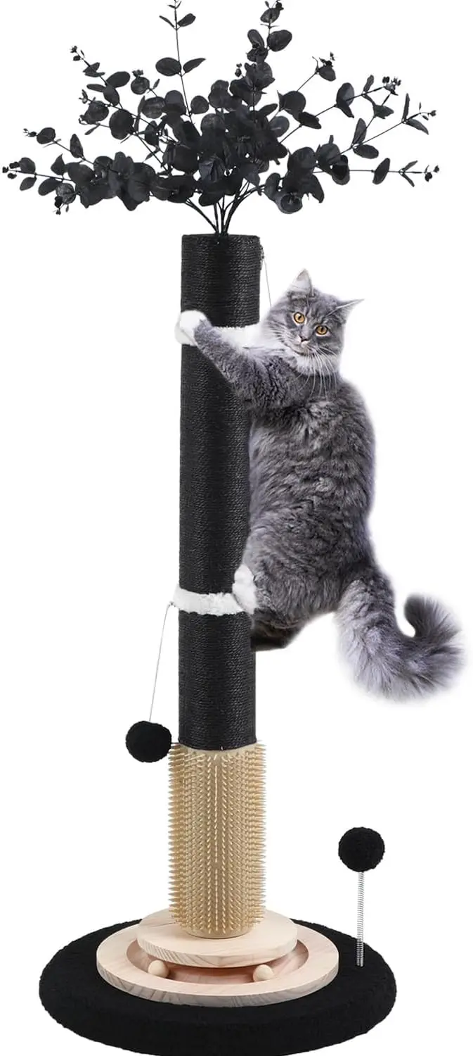 

Scratching Posts for Indoor Cats Adults,45'' Tall Halloween Gothic Scratching Post with 3.5Inch
