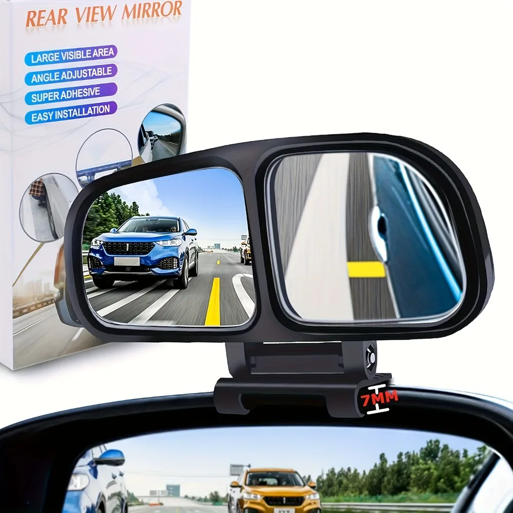 

1 Wide-Angle Blind Spot Rearview Mirror Left-Side Rearview Extension Mirror Blind Spot Assist Mirror Automotive Rearview Mirror