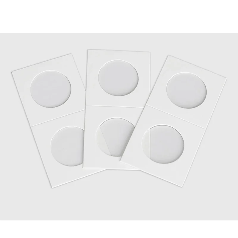 100PCS Square Cardboard Coin Holders Coin Supplies Coin Album Collection Lighthouse Stamp Coin Holder Cover Case Storage