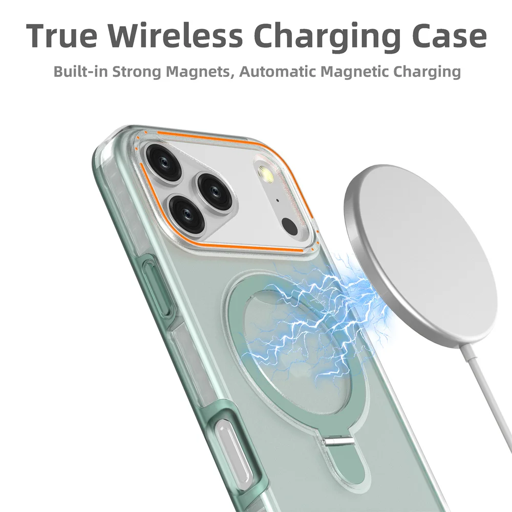 Luxuriöse Magnet-Faltbare Doppelschicht-Handyhülle für iPhone 18 17 16 15 14 13 12 Pro Max 11 Stoßfeste Schutzhülle – Detail 6