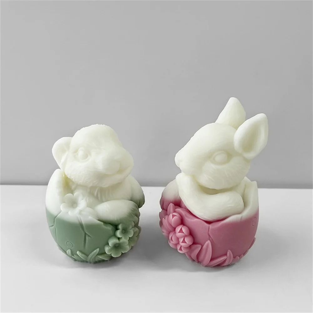 

Easter Animal Candle Mold Creative Design Aromatherapy Plaster Mold Candle Mold Silicone Material For Gift For Friends And Craft