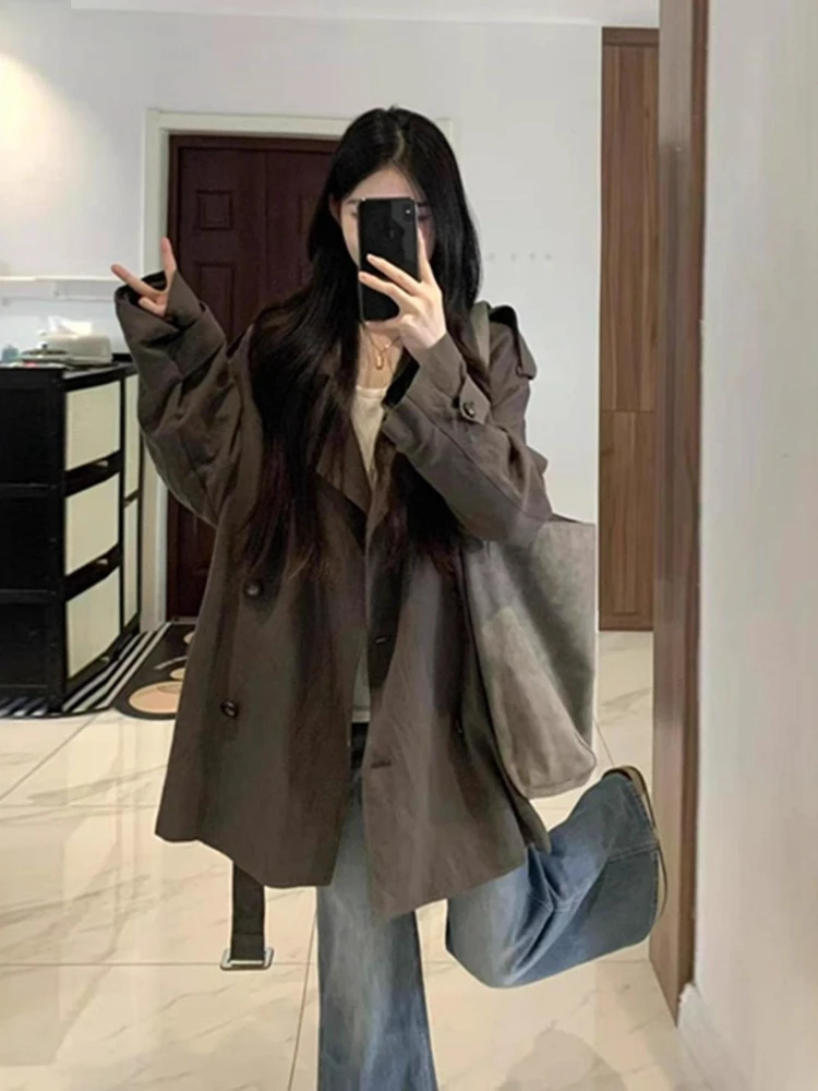 Short Loose Windbreaker Jacket for Women 2026 Autumn and Winter New Item Small and Thin Casual Jacket
