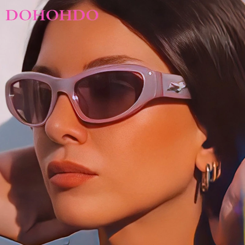 

New Fashion Y2K Punk Sunglasses Women Men Trends Retro Luxury Brand Design Personality Outdoors Cycling Sports Sunglasses UV400