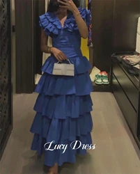 Lucy Two Piece Set Line A Graduation Gown Three-dimensional Shoulder Party Dress Luxurious Women's Evening Dresses Ball Gowns