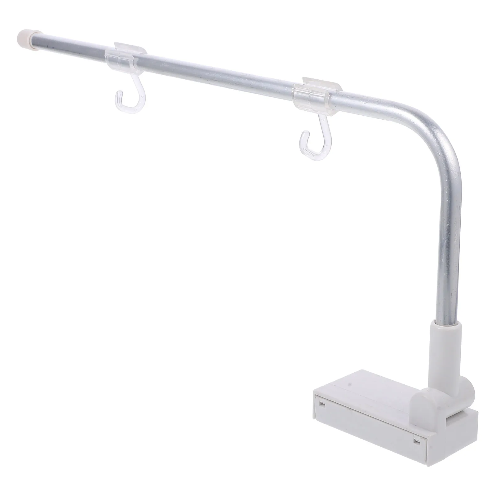 

Magnetic Sign Holder 8.16Inch Wide Transparent Acrylic Strip White 90Degree Base Poster Display Stand for Shopping Mall