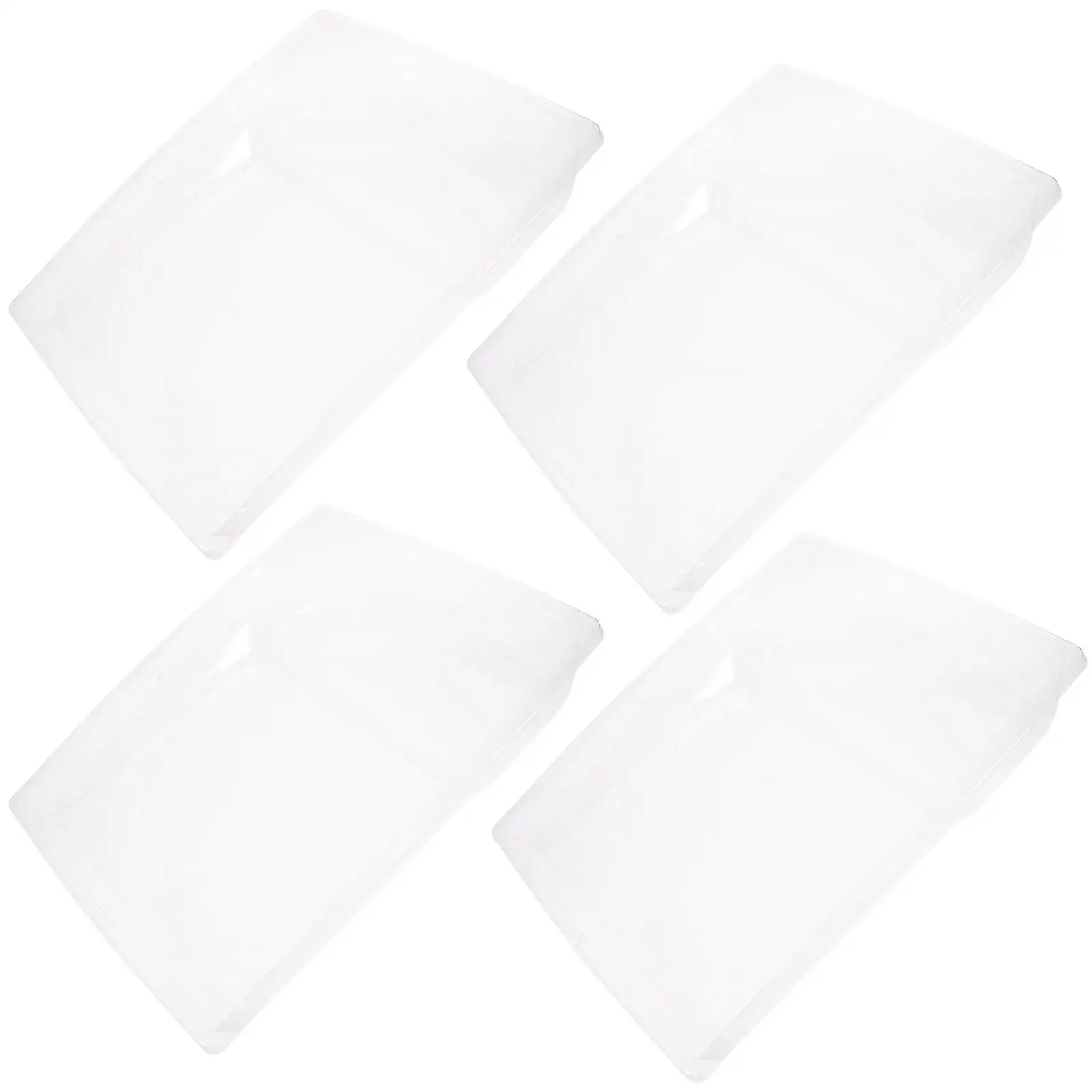 

4Pcs Paint Liner PVC Transparent Reusable Roller Tray Painting Tray Liner Lining Prevent Cracking Durable Paint Container