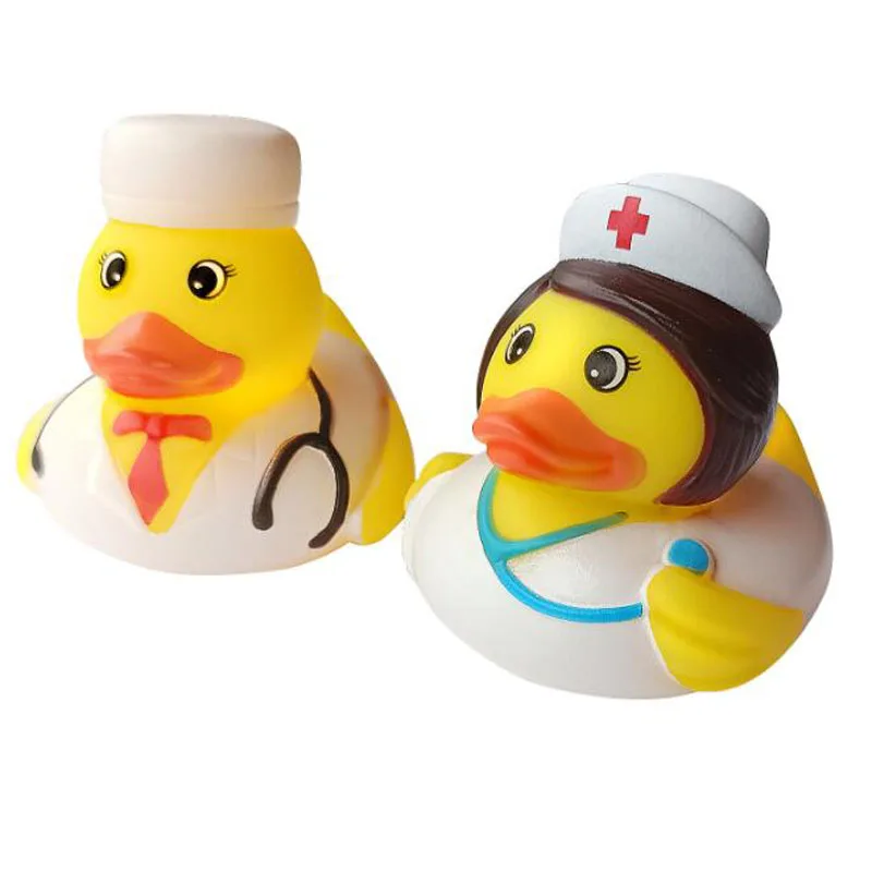 1 pçs do bebê bonito pato banho brinquedos de borracha patos amarelos lavagem natação brinquedos da criança espremer som crianças lavagem jogar