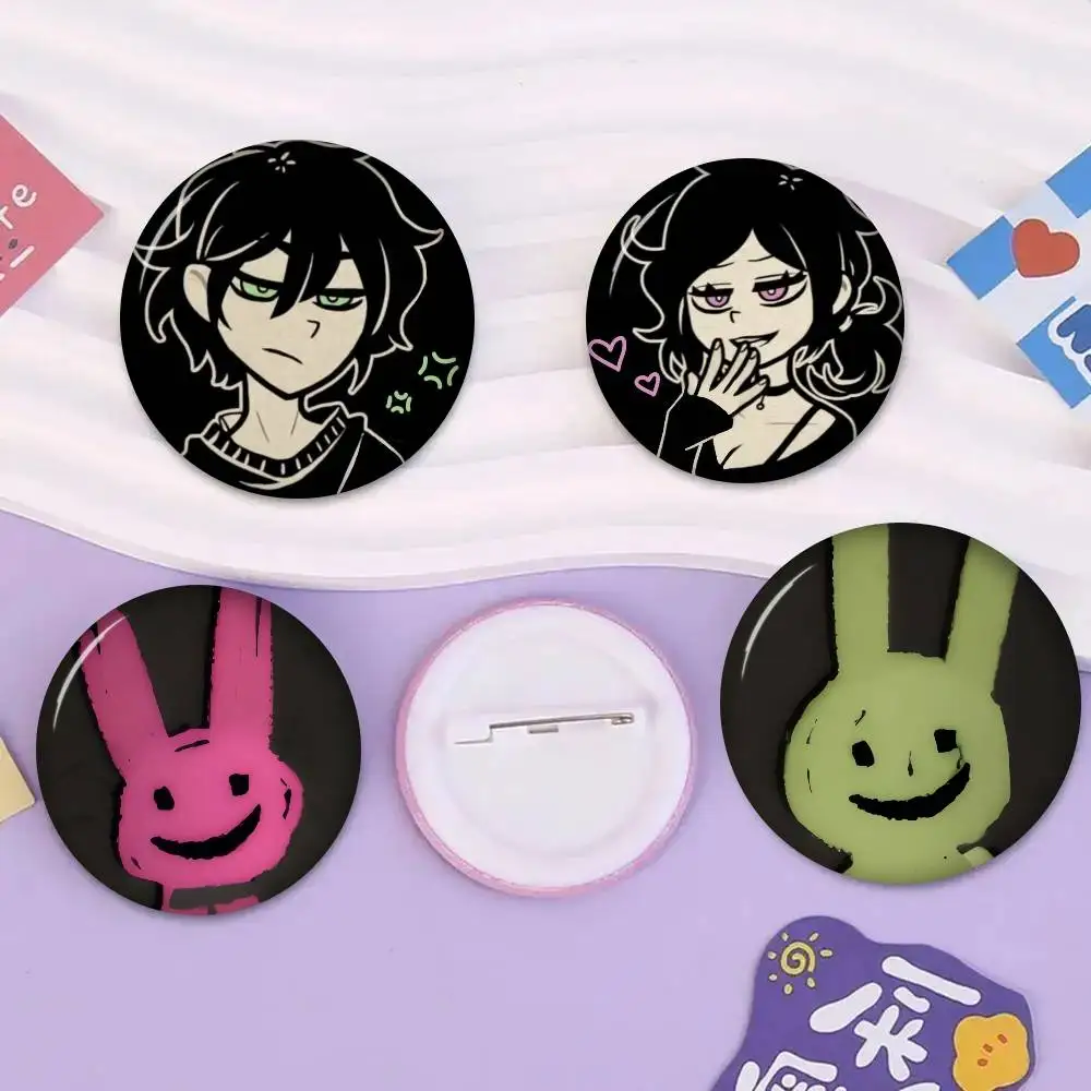 Game The Coffin of Andy and Leyley Series Pins Funny Badge Interesting Cartoon Animals Brooches Backpack Clothes Gift Accessory