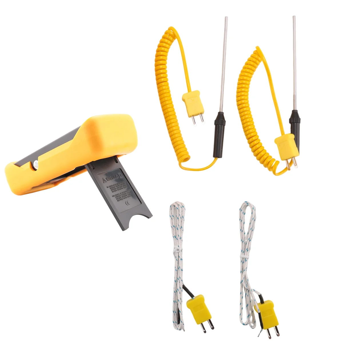 Thermocouple numérique de type K Therye.com (-50 °C-1300 °C) avec canaux touristes, 4 sondes, déterminer la haute température
