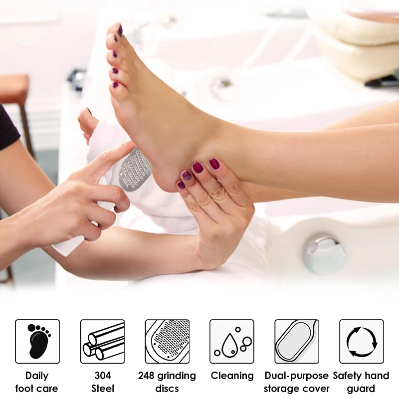 Foot File Scraper Callus Remover Feet Professional Stainless Steel Pedicure Tools Removal Dead Skin Remover Foot Care Pedicure