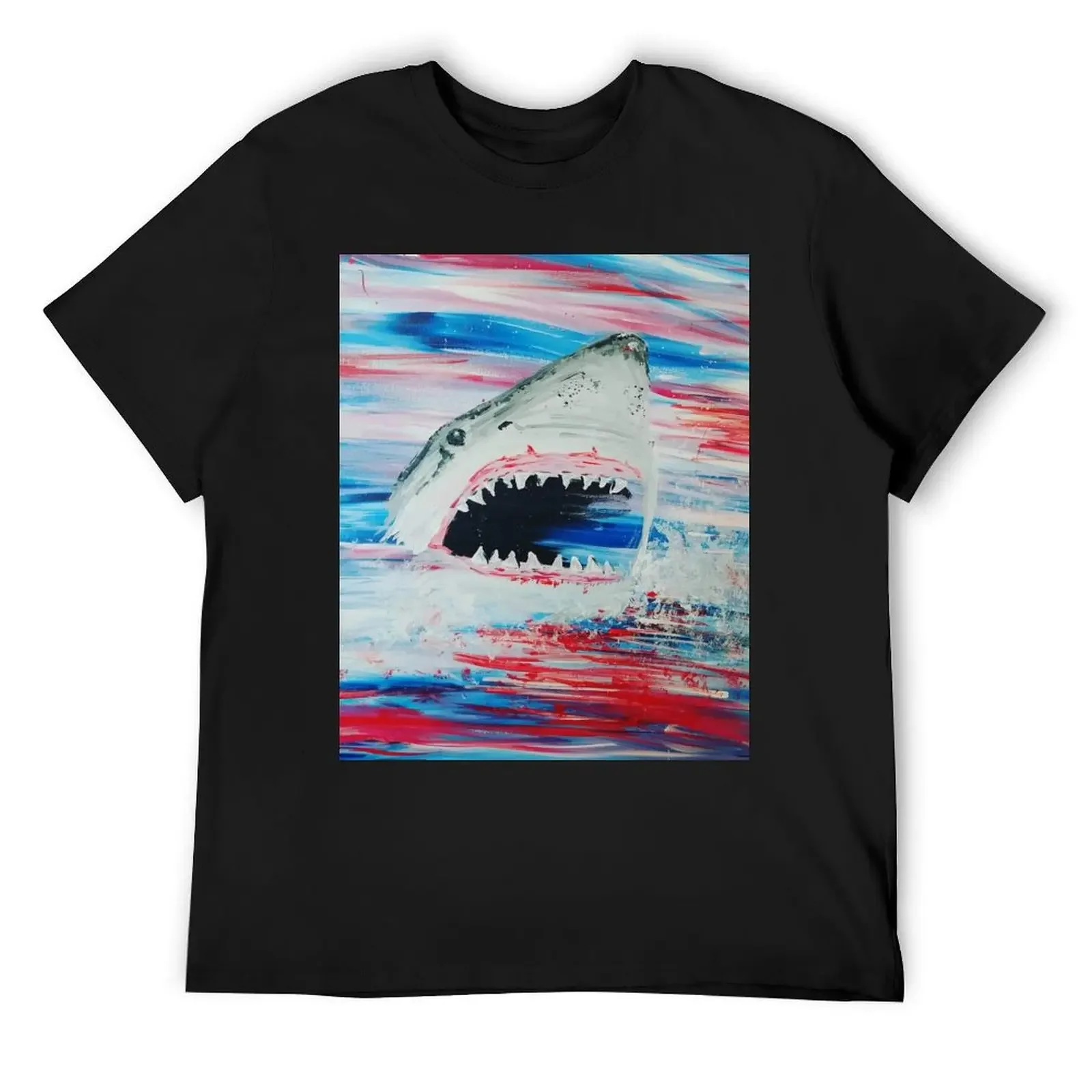 

Great White Shark T-Shirt Luxury man funny gifts custom shirt luxury t-shirt T-shirts for men cotton