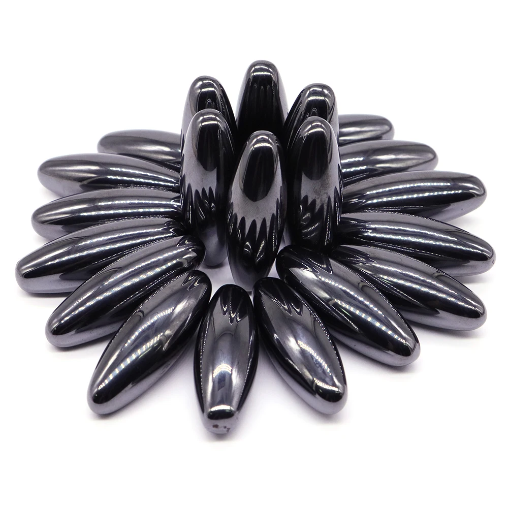 Magnetic Rugby Ball Tumbled Stones Therapy Relief Toy Oval Magnet Beads Set Health Care Ferrite Massager Hematite Home Decor